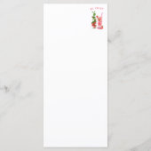 Frisches Erdbeergetränk Menü - Benutzerdefinierter Menükarte (Rückseite)