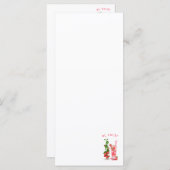 Frisches Erdbeergetränk Menü - Benutzerdefinierter Menükarte (Vorne/Hinten)