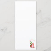 Frisches Erdbeergetränk Menü - Benutzerdefinierter Menükarte (Vorderseite)