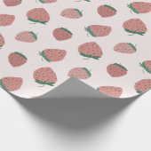 Frisches Erdbeermuster Geschenkpapier (Ecke)