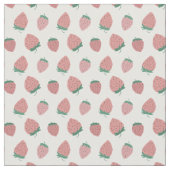 Frisches Erdbeermuster Stoff (Nahaufnahme)