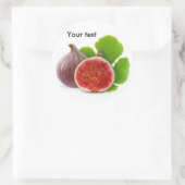 Frisches Feigenobst Runder Aufkleber (Tasche)