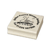 Frisches Fleisch Barbecue Metzger. Butlershop Gummistempel (Stempel)