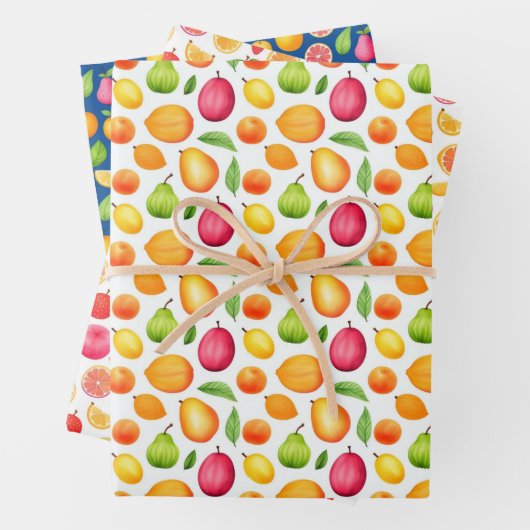 Frisches Fruchtpapier Geschenkpapier Set (Beispiel)