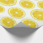 Frisches gelbes geschenkpapier (Ecke)