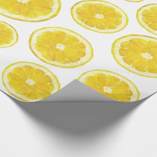 Frisches gelbes geschenkpapier (Ecke)