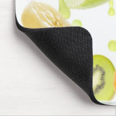 Frisches, gemischtes Obst mit Apfel- und Orangensa Mousepad (Ecke)