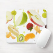 Frisches, gemischtes Obst mit Apfel- und Orangensa Mousepad (Mit Mouse)