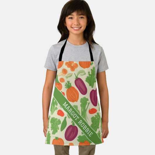 Frisches Gemüse, blumenfarbenes Muster Schürze (Insitu)