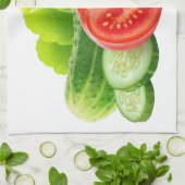 Frisches Gemüse Geschirrtuch (Gefaltet)