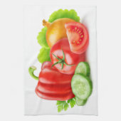 Frisches Gemüse Geschirrtuch (Vertikal)