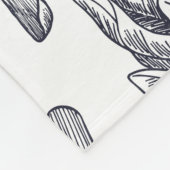 Frisches Gemüse nahtlos Muster. Brokkoli, Karro Fleecedecke (Ecke)