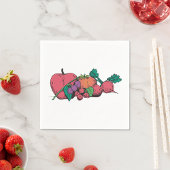 Frisches Gemüse Papier Napkins Serviette
