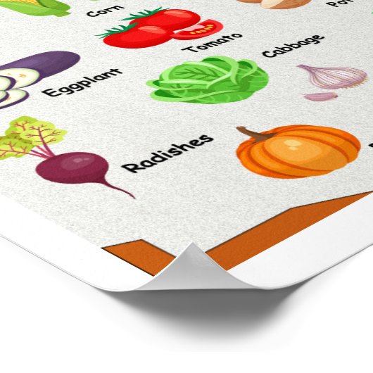 Frisches Gemüse Poster (Ecke)