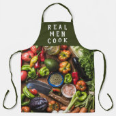 Frisches Gemüse Real Men Cook Schürze (Vorderseite)