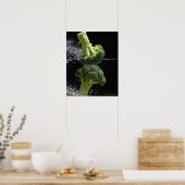 Frisches Gemüse und Lebensmittelhygiene Poster (Küche)