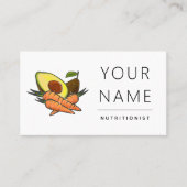 Frisches Gemüse und Obst Gemüse Ernährung Visitenkarte (Vorderseite)