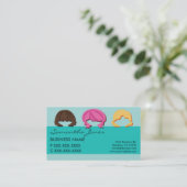 Frisches Gesicht Haarfärbekarten Visitenkarte (Stehend Vorderseite)