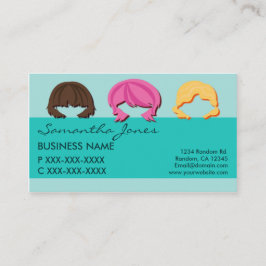 Frisches Gesicht Haarfärbekarten Visitenkarte
