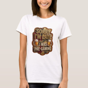Frisches Gold I WAS PRE GAMING Künstlerisches Moti T-Shirt
