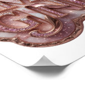 Frisches Gold IMAGINE 3D-Textart Poster (Ecke)