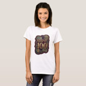 Frisches Gold KEEP IT 100 Slogan T-Shirt (Vorne ganz)