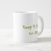 Frisches Graffiti Bester Vater Jumbo-Tasse (Vorderseite Rechts)