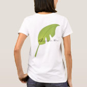 Frisches, grünes tropisches Leaf T-Shirt (Rückseite)