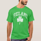 Frisches grünes und weißes Irland-Kleeblatt T-Shirt (Vorderseite)