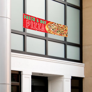 Frisches & Heißes Pizza Käse-Pepperoni-Werbung  Banner