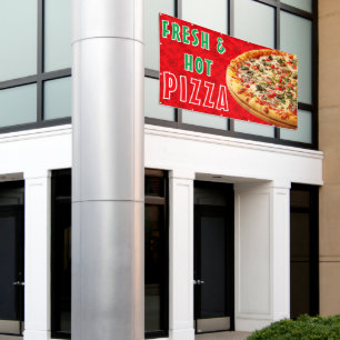 Frisches & Heißes Pizza Käse-Pepperoni-Werbung  Banner