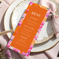 Frisches, helles Rosa und orangefarbene Blütenhoch