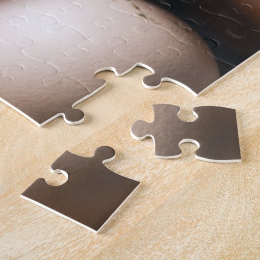 Frisches Hühnereier in Karton auf dem Markt Puzzle (Seite)