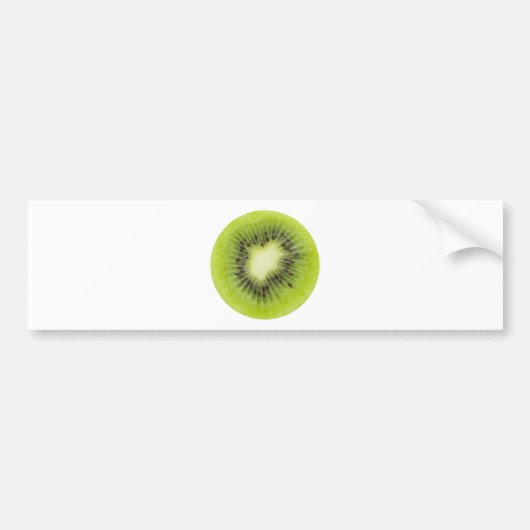 Frisches Kiwi. Runde Scheibe abgeschieden Autoaufkleber (Vorne)