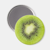 Frisches Kiwi. Runde Scheibe abgeschieden Magnet (Vorderseite/Rückseite)