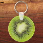 Frisches Kiwi. Runde Scheibe abgeschieden Schlüsselanhänger (Vorderseite)