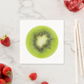 Frisches Kiwi. Runde Scheibe abgeschieden Serviette (Beispiel)
