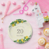 Frisches Lemon Birthday Party Paper Plate Pappteller (Party)