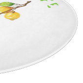 Frisches Lemon Drink Cutting Board - Custom Text Schneidebrett (Ecke)