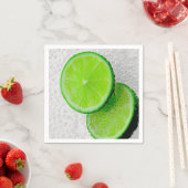 Frisches Limones Obst Sparkling Wasser Serviette (Beispiel)