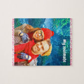 frisches, modernes personalisiertes Design Puzzle (Horizontal)