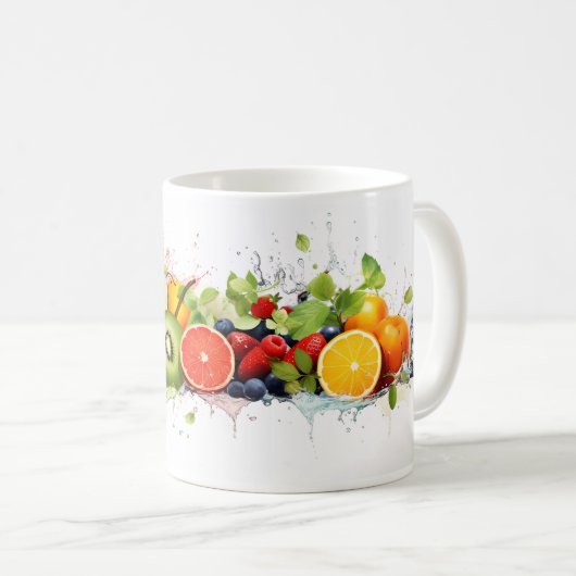 Frisches Obst auf Ihrer Tasse (VorderseiteRechts)