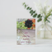 Frisches Obst auf Seide Visitenkarte (Stehend Vorderseite)