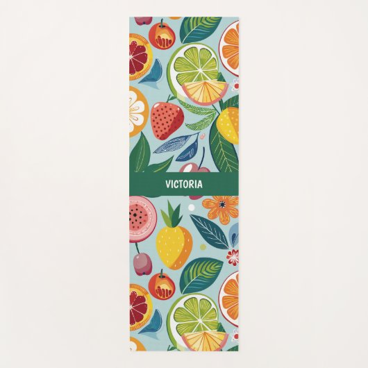 Frisches Obst Blumenmuster Yogamatte (Vorderseite)