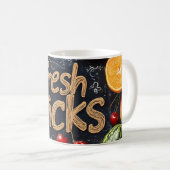 Frisches Obst: Farbenfrohe Obstplantage Kaffeetasse (VorderseiteRechts)
