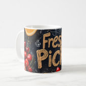 Frisches Obst: Farbenfrohe Obstplantage Kaffeetasse (Vorderseite Links)