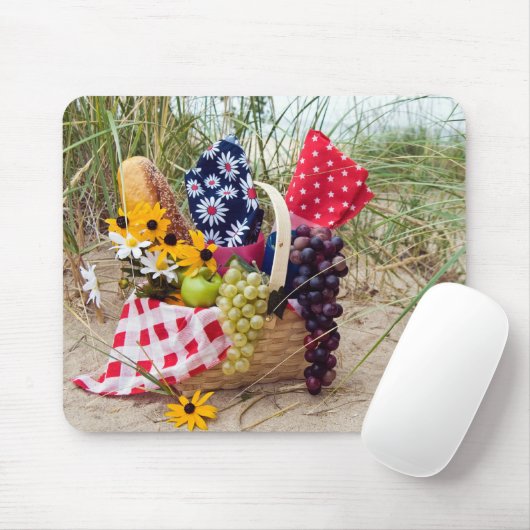 frisches Obst im Korb Mousepad (Mit Mouse)