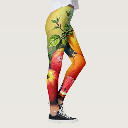 Frisches Obst in perfektem Mix Design Leggings (Rechts)