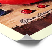 Frisches Obst in perfektem Mix Design Poster (Ecke)