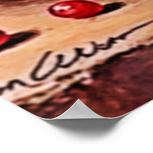 Frisches Obst in perfektem Mix Design Poster (Ecke)